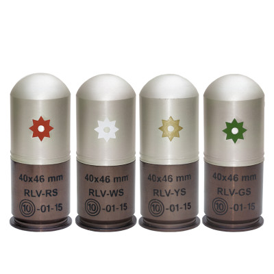 40x46 mm rounds with star grenades