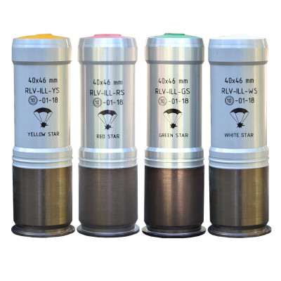 40x46 mm rounds with illumination grenades