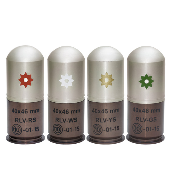 40x46 mm rounds with star grenades